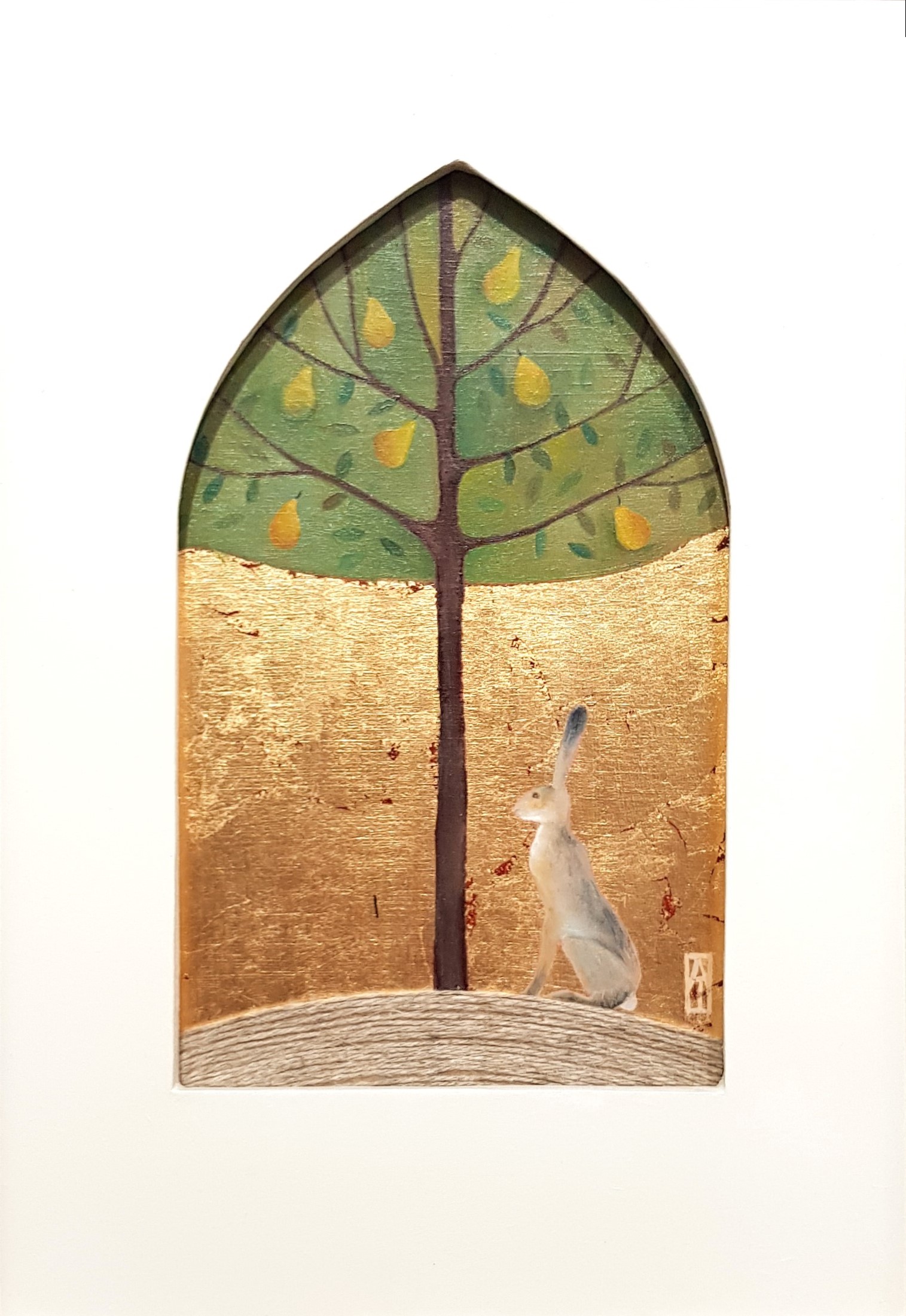 'The Hare & the Pear Tree' by artist Alison Thomas